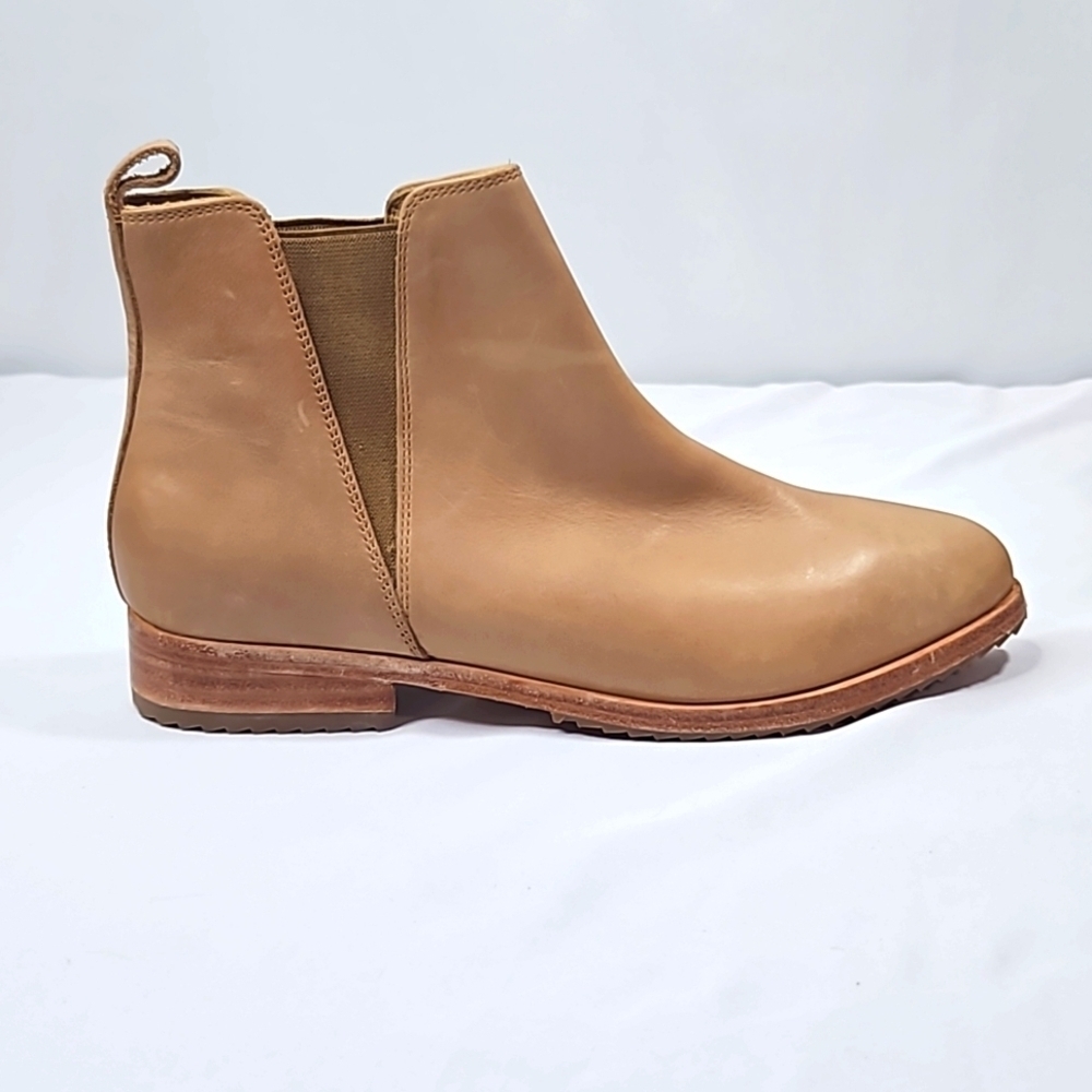Nisolo Tan Leather Womens Ankle Boots Size 8